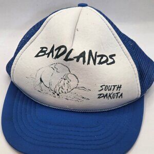 Headmost Trucker Hat Unisex One Size Badlands South Dakota Blue Mesh Snapback